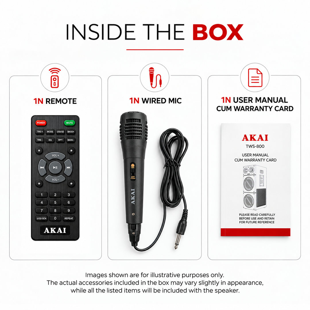 AKAI TWS-800 Mini Home Audio Speaker
