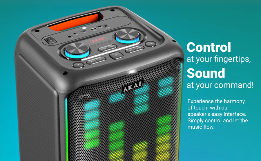 Control at your fingertips, Sound at your command!