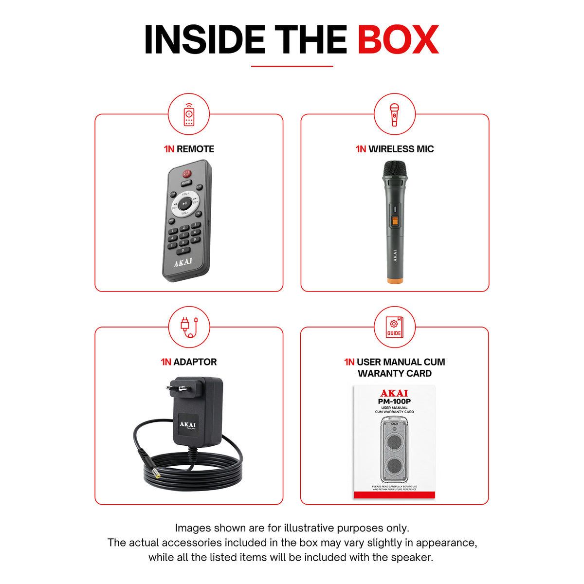 AKAI PM-100P Bluetooth Party Speaker
