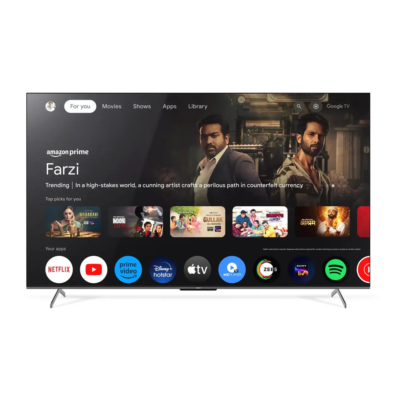 AKAI 218cm (86 Inch) 4K Ultra HD Smart Google TV