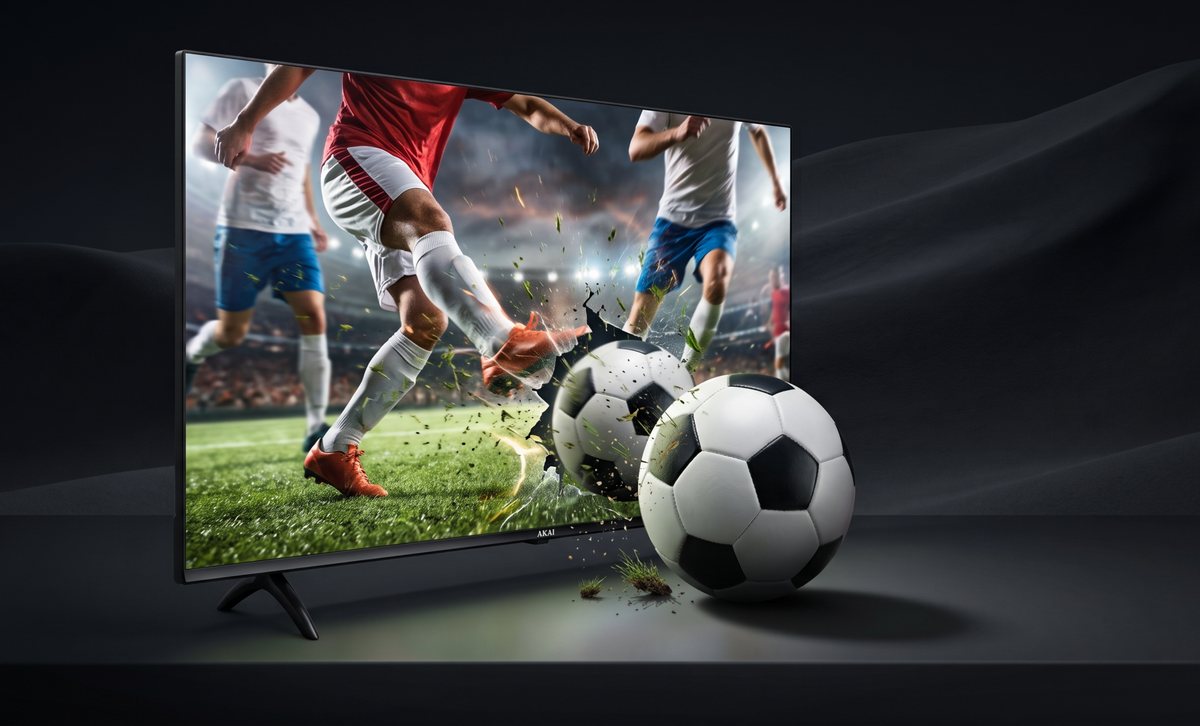 AKAI 43" 4K Ultra HD QLED Google TV + 60W Soundbar Combo