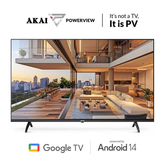 AKAI 80cm (32 Inch) HD Smart Google LED TV |Android 14 | Power View