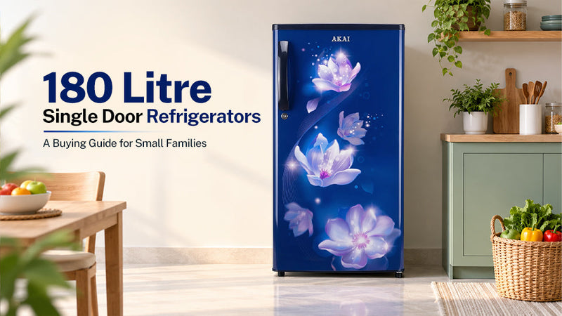 180 Litre Single Door Refrigerators: A Buying Guide for Small Families