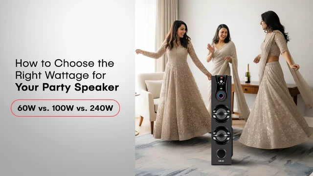 How to Choose the Right Wattage for Your Party Speaker: 60W vs. 100W vs. 240W