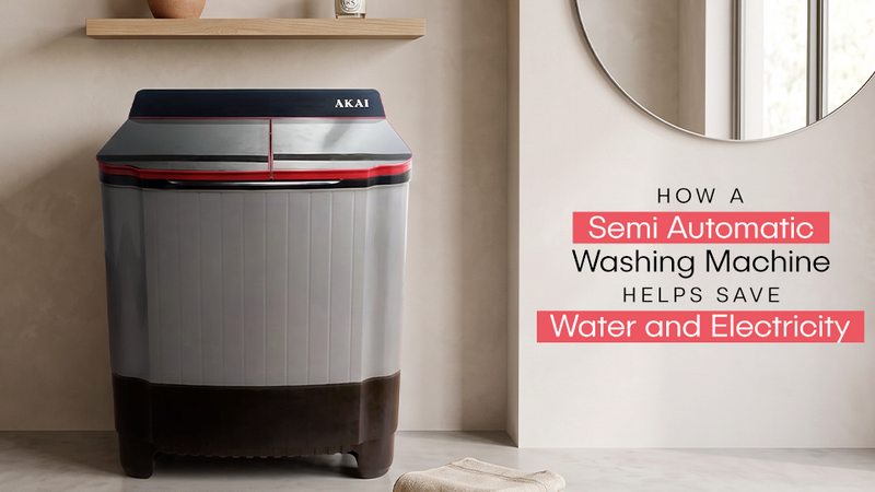 How a Semi Automatic Washing Machine Helps Save Water and Electricity