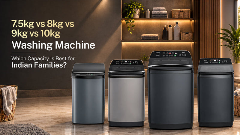7.5kg vs 8kg vs 9kg vs 10kg Washing Machine: Which Capacity Is Best for Indian Families?
