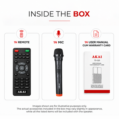 AKAI TS-120 Bluetooth Twin Tower Speaker