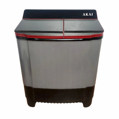 AKAI 10.5 Kg Semi Automatic Washing Machine AKSA-105WGBFG(Grey Black)