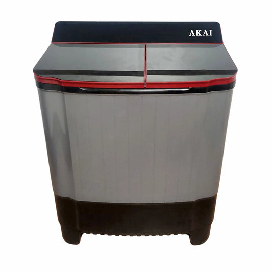 AKAI 10.5 Kg Semi Automatic Washing Machine AKSA-105WGBFG(Grey Black)
