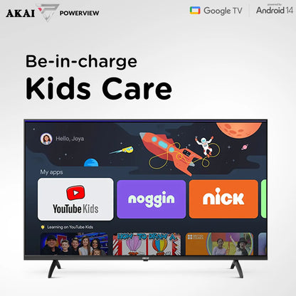 AKAI 165cm (65 inch) 4K Ultra HD Smart Google QLED TV |Android 14 | Power View