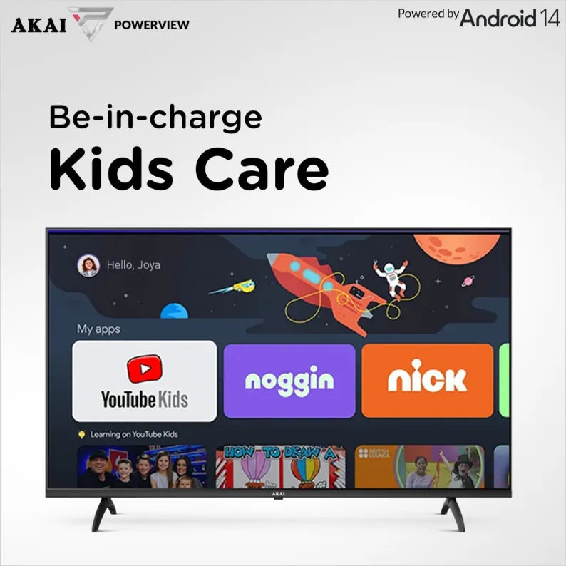 AKAI 109cm (43 Inch) Full HD Smart Google TV |Android 14 | Power View