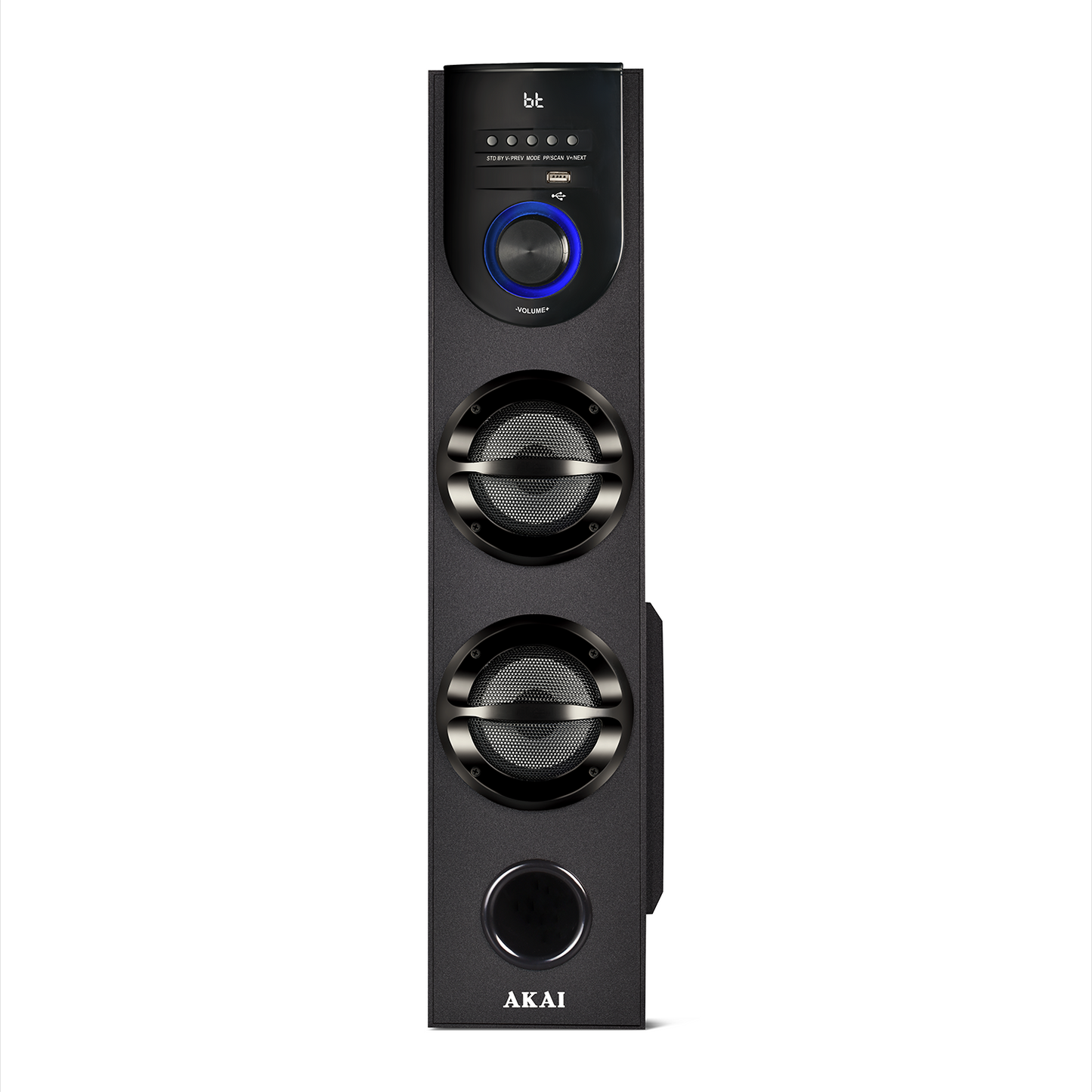 AKAI TWS-610 Max Bluetooth Tower Speaker with Wired Mic |60W RMS | 5.25'' Woofer | Karaoke | FM |AKAI India