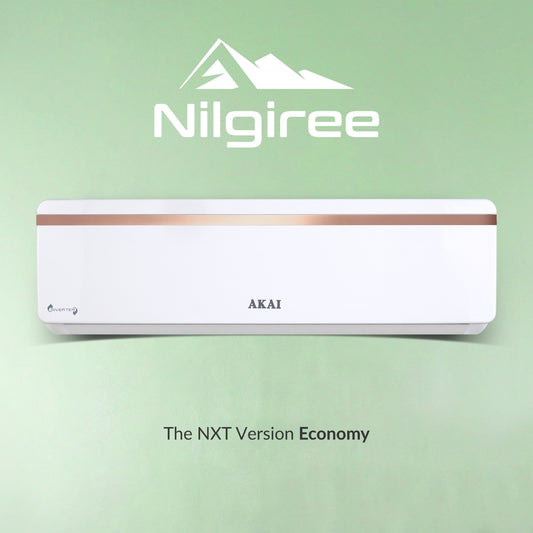 Akai Nilgiree 1 Ton 3-Star Inverter AC, Flexi Mode 8-in-1 (Frost Self-Clean, Cools at 55°C degrees, 100% Copper, AKSI-183E1PQE, 2026 Model)
