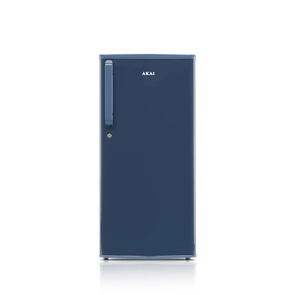 AKAI 190 (L) Direct Cool Single Door Refrigerator – Manual Defrost, Compact Home Fridge with LED Light, Crisper, R600a Gas, 1 Star-AKDD2102-PSPB| AKAI India