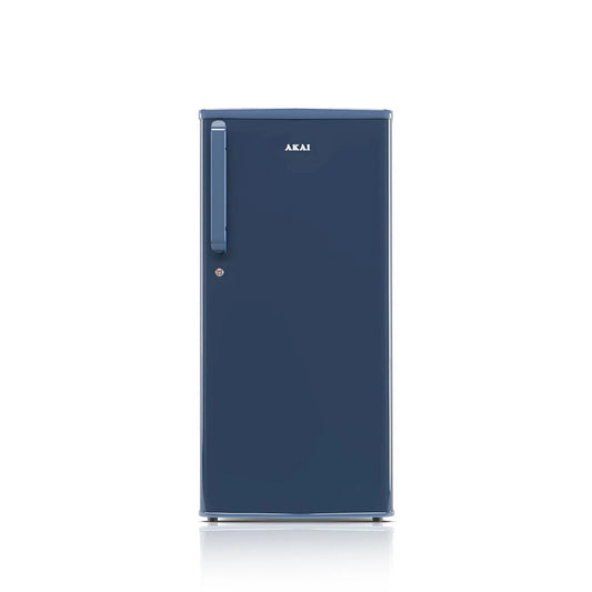 AKAI 190 (L) Direct Cool Single Door Refrigerator – Manual Defrost, Compact Home Fridge with LED Light, Crisper, R600a Gas, 1 Star-AKDD2102-PSPB| AKAI India