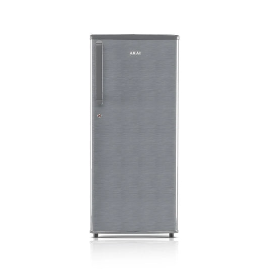 AKAI 215L Single Door Refrigerator – Direct Cool, Wide Voltage, Manual+Push Defrost, Soft Crisper, LED Light, Home Fridge, 3 Star AKDD2353-PHLG