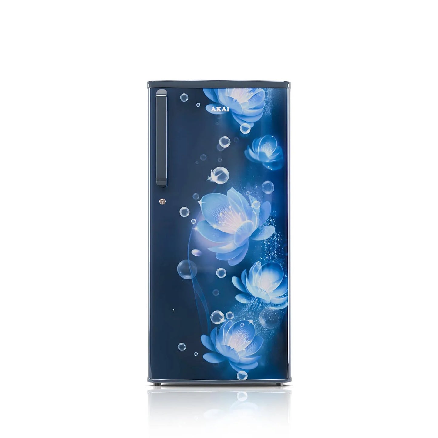 AKAI 190 (L) Direct Cool Single Door Refrigerator – Manual Defrost, Compact Home Fridge with LED Light, Crisper, R600a Gas, 1 Star-AKDD2102-PCFB| AKAI India