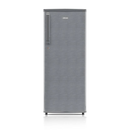 AKAI 230L Single Door Refrigerator – Direct Cool, Wide Voltage, Manual+Push Defrost, Soft Crisper, LED Light, Home Fridge, 2 Star-AKDD2502-PHLG| AKAI India