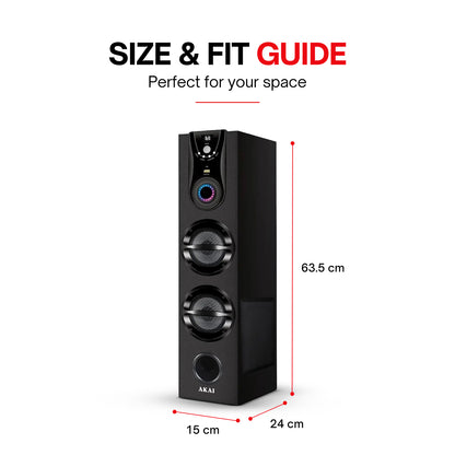 AKAI TWS-600Max Bluetooth Tower Speaker