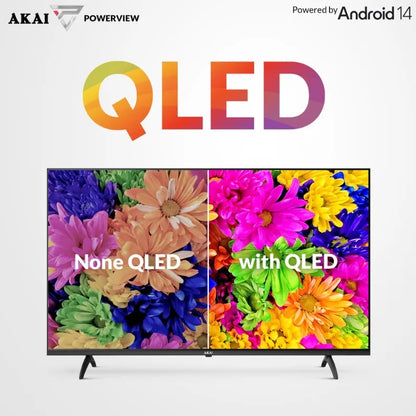 AKAI 80cm (32 Inch) HD Smart Google LED TV |Android 14 | Power View