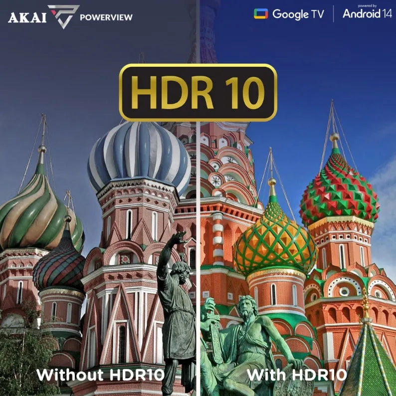 AKAI 80cm (32 Inch) HD Smart Google LED TV |Android 14 | Power View