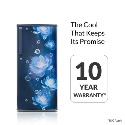 AKAI 190 (L) Direct Cool Single Door Refrigerator – Manual Defrost, Compact Home Fridge with LED Light, Crisper, R600a Gas, 1 Star-AKDD2102-PCFB| AKAI India