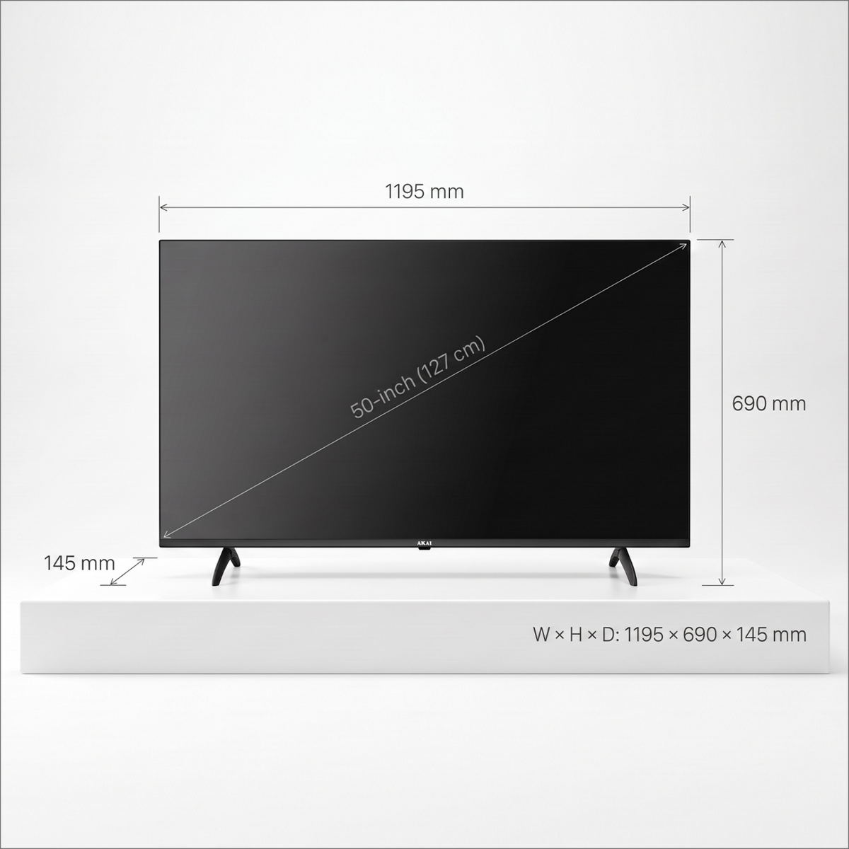 AKAI 127cm (50 Inch) 4K Ultra HD TV