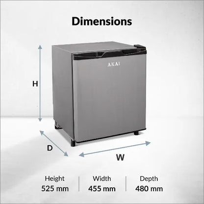 AKAI 50 (L) Direct Cool Single Door Refrigerator – Manual Defrost, Compact Home Fridge 1 Star-AKDD502-PHLG | AKAI Indiaa