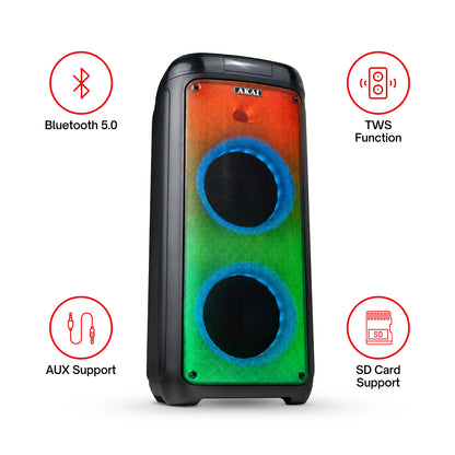 AKAI PM-100P Bluetooth Party Speaker