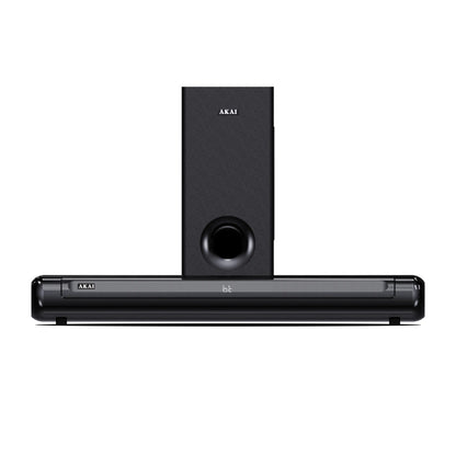 AKAI SB-100 2.1 Channel Soundbar Speaker with Wired Subwoofer |100W RMS |5.25'' Subwoofer | High Bass Performance |LED Display | Class D Amplifier