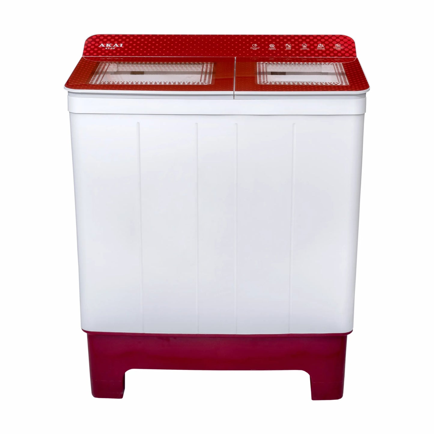 AKAI 8.5 Kg Semi Automatic Washing Machine with Stainless Steel Tub