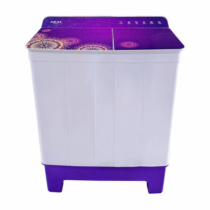 AKAI 8.5 Kg Semi Automatic Washing Machine with Stainless Steel Tub