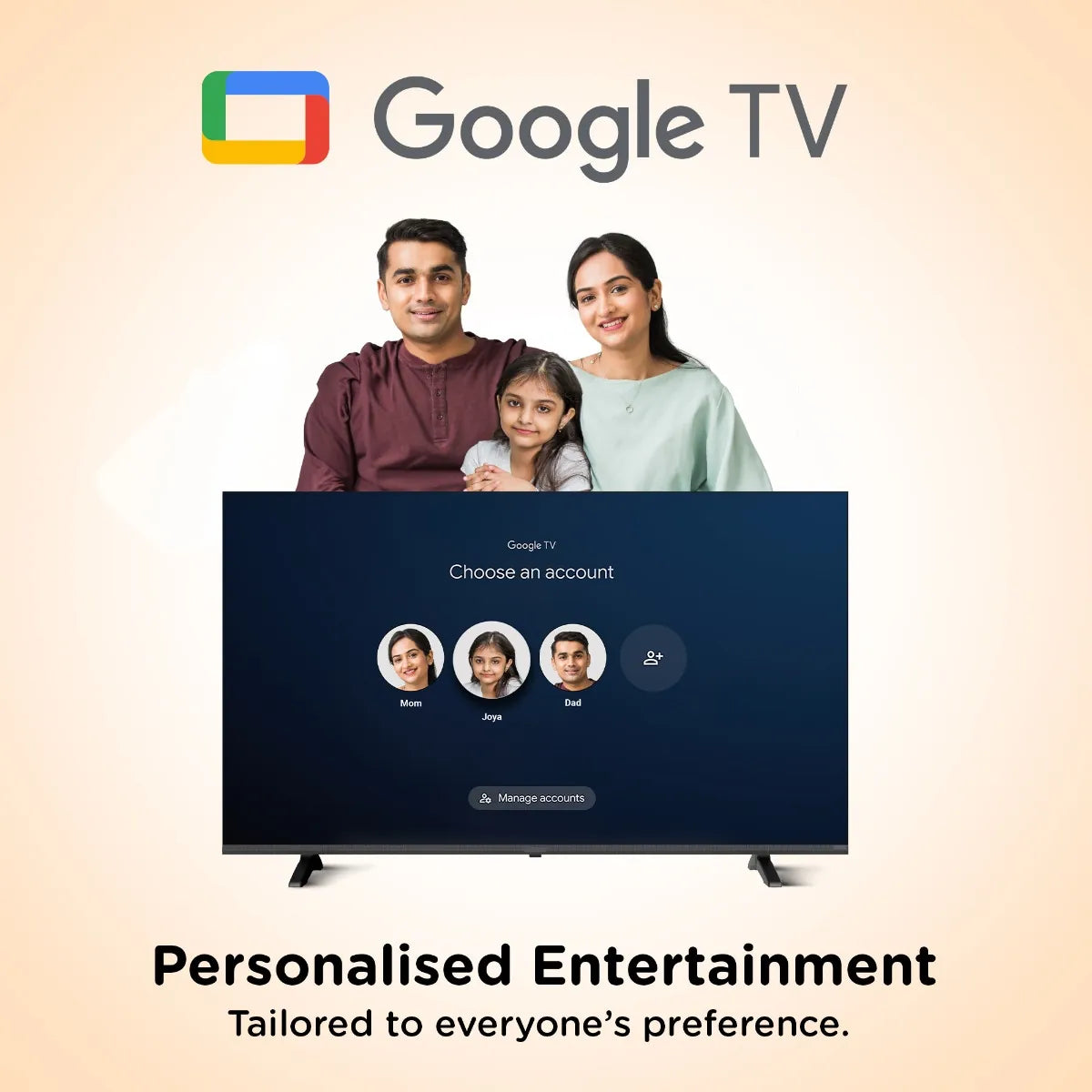 AKAI 109cm (43 Inch) 4K Ultra HD Smart Google QLED TV