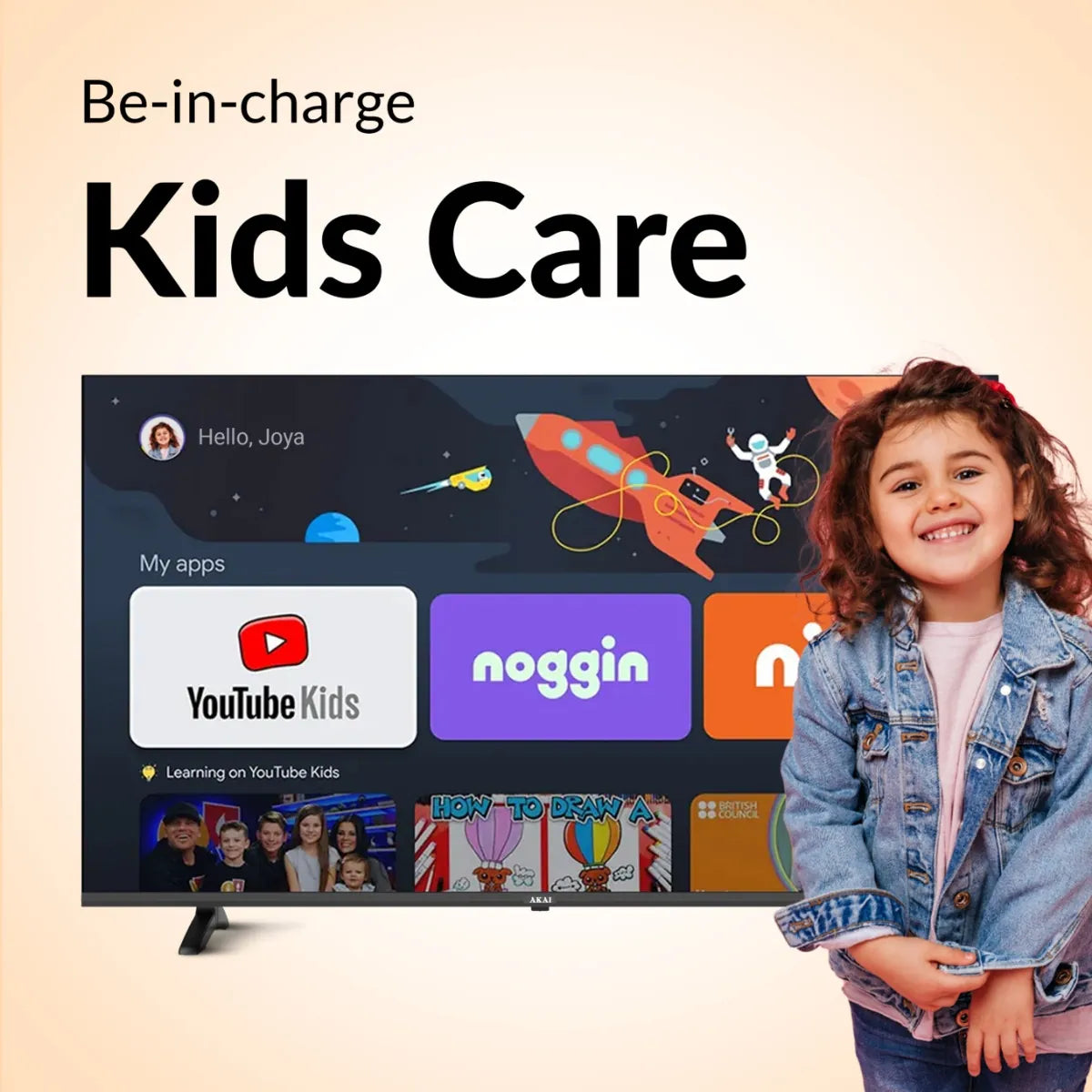 AKAI 80cm (32 Inch) HD Smart Google LED TV