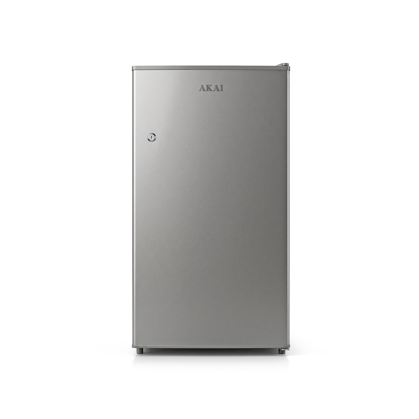 Akai 100L, 1 Star, Single Door Direct Cool Refrigerator (Hairline Grey Sliver) (AKDD1002-PHLG)