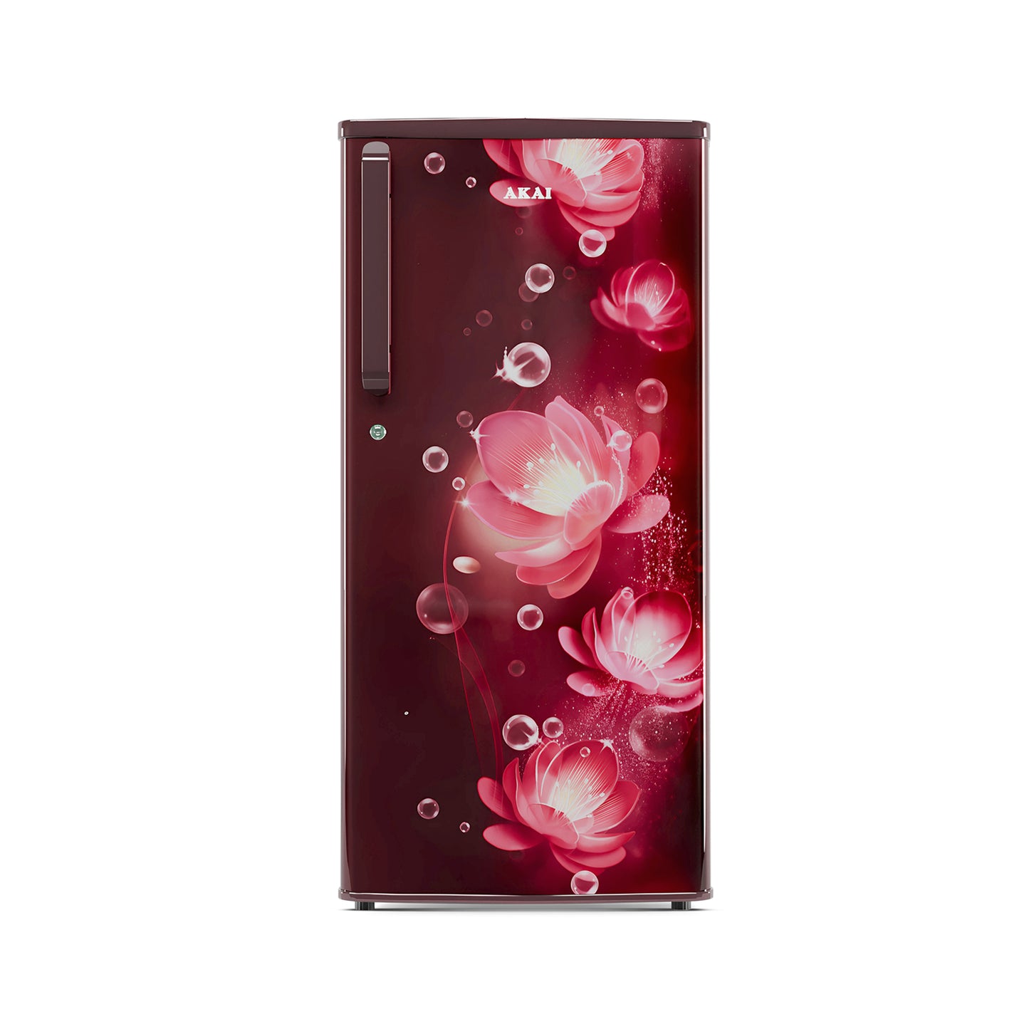 Akai 215L, 1 Star, Single Door Direct Cool Refrigerator (Continious Flower Wine) (AKDD2352-PCFW)