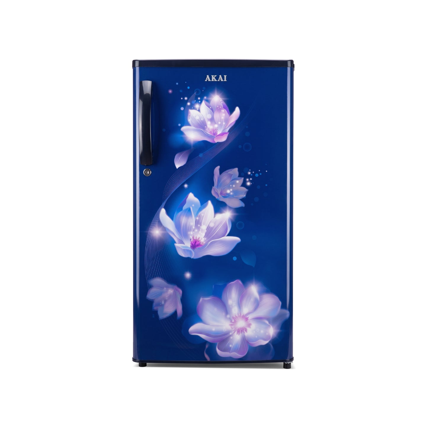 Akai 180L, 1 Star, Single Door Direct Cool Refrigerator (Point Flower Blue) (AKDE1801-NPFB)
