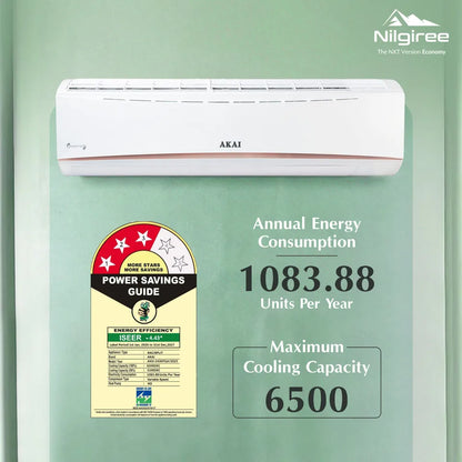 Akai Nilgiree 2 Ton 3-Star Inverter AC, Flexi Mode 9-in-1, (Cools at 55°C degrees, 100% Copper, AKSI-243E2PQA, 2026 Model)