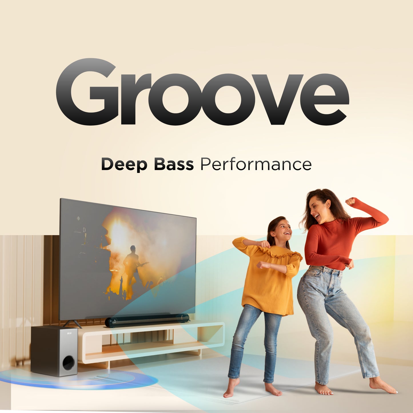 AKAI Soundbar Home Theatre 160W with Remote - 1 Year Warranty | 2.1 Channel Sound Bar with 6.5" Sub-Woofer | HDMI ARC, V5.3 Bluetooth, USB, Aux Input | Supports TV, PC & Smartphone (SB-160/SigmaX-160)
