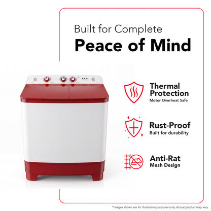AKAI 7 Kg Top Load Washing Machine