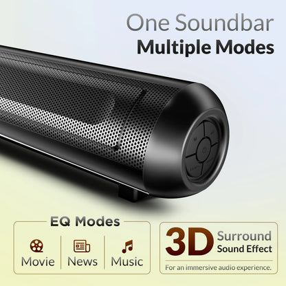 AKAI SB-120 Pro 2.1 Channel Soundbar Speaker with Wired Subwoofer |120W RMS |5.25'' Subwoofer | High Bass Performance |LED Display | Class D Amplifier