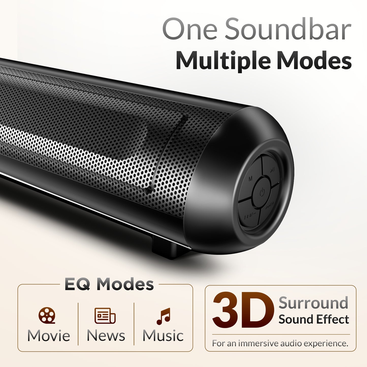 AKAI Soundbar Home Theatre 160W with Remote - 1 Year Warranty | 2.1 Channel Sound Bar with 6.5" Sub-Woofer | HDMI ARC, V5.3 Bluetooth, USB, Aux Input | Supports TV, PC & Smartphone (SB-160/SigmaX-160)