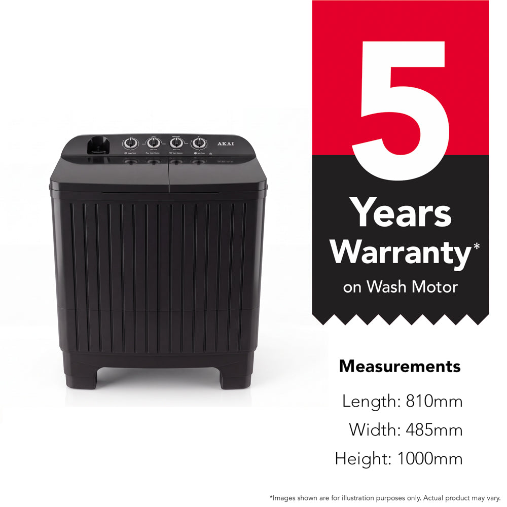 AKAI 8.5 Kg Top Load Washing Machine