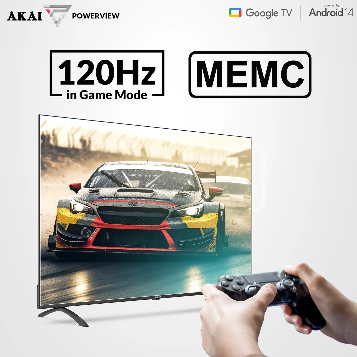 AKAI 165cm (65 inch) 4K Ultra HD Smart Google QLED TV |Android 14 | Power View
