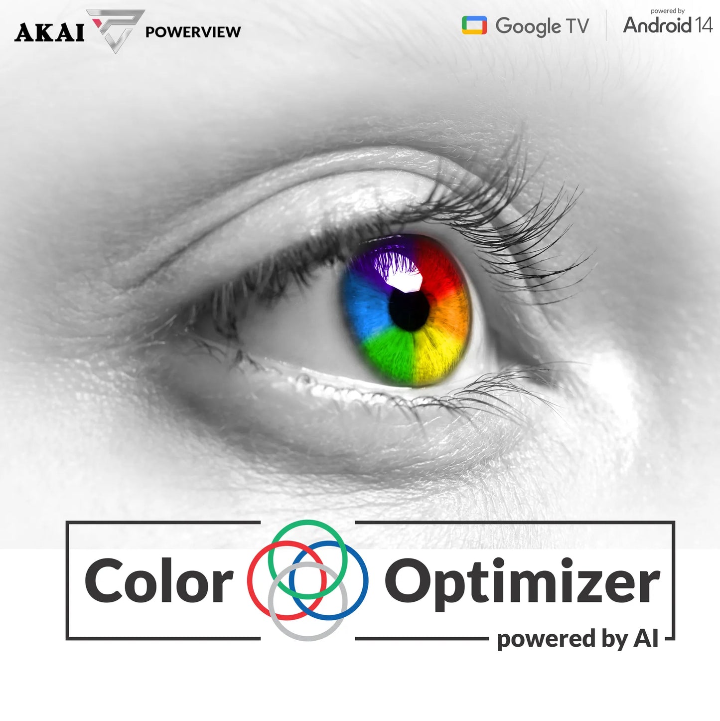 AKAI 165cm (65 inch) 4K Ultra HD Smart Google QLED TV |Android 14 | Power View