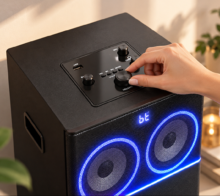 BUTTON + KNOB CONTROLS TWIST. TAP. TUNE.