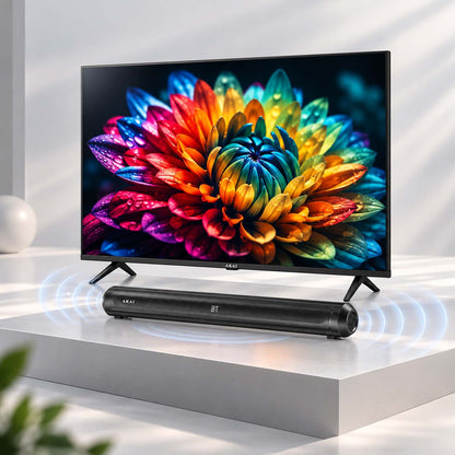AKAI 43" 4K QLED TV + 60W Soundbar Combo