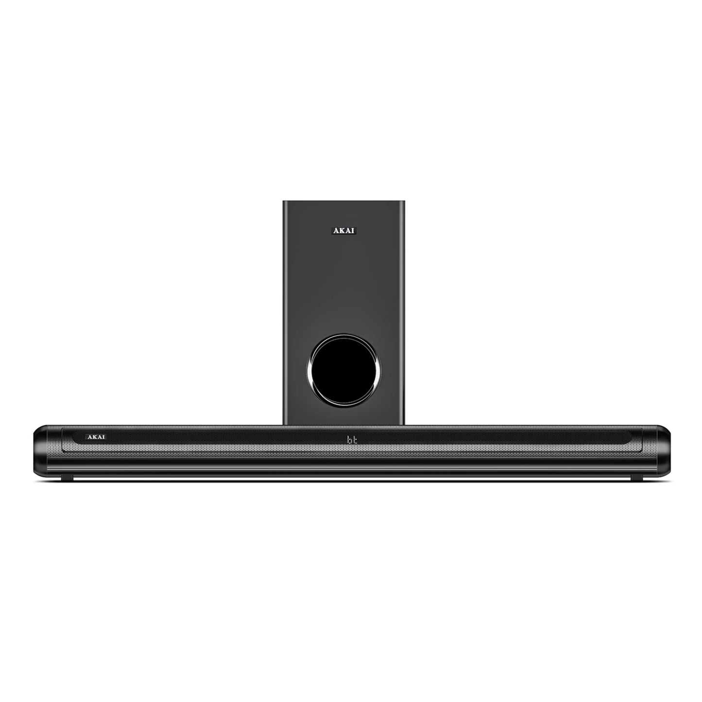 AKAI SB-120 Pro 2.1 Channel Soundbar Speaker with Wired Subwoofer |120W RMS |5.25'' Subwoofer | High Bass Performance |LED Display | Class D Amplifier
