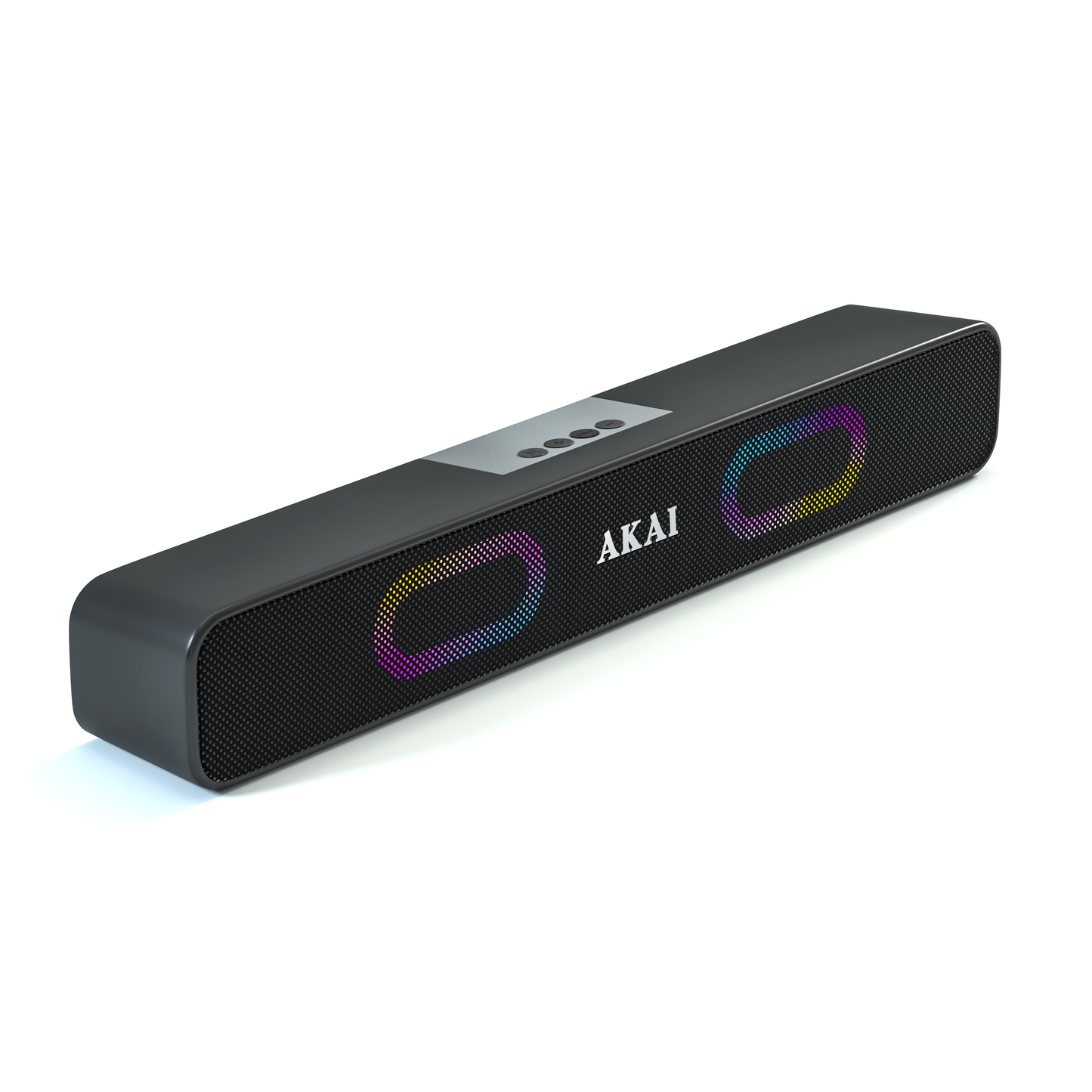 AKAI SB-16 Portable Bluetooth Soundbar Speaker | 16W RMS | Bluetooth v5.3 | TWS | RGB Lights | USB/TF Card/AUX | Type-C Charging