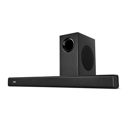 AKAI SB-140 2.1 Channel Soundbar Speaker with Wired Subwoofer |140W RMS |6.5'' Subwoofer | High Bass Performance |LED Display | Class D Amplifier